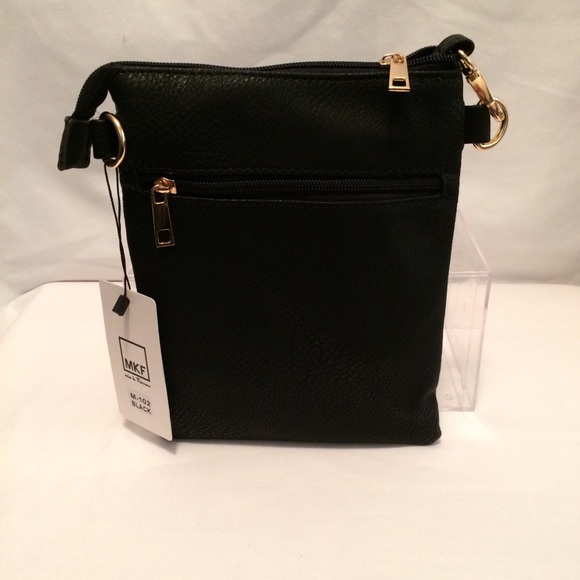 NWT Black Double-Zip Crossbody by Mia K Farrow - Picture 6 of 8